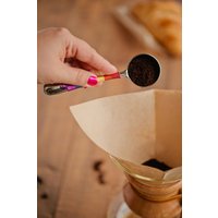 Kaffee Schaufel - Emaille Umwickelter Edelstahl, Regenbogen Draht von shesacrafty1