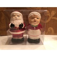 Weihnachtssalz & Pfefferstreuer Herr Und Frau Weihnachtsmann Salz - Oder Westernstiefel Scheunensalz Noel Tischdekoration von shezashowgirl