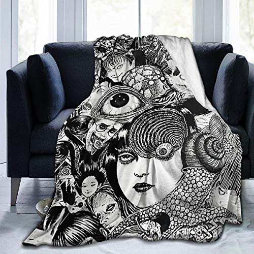 shgwehh Superweiche Junji Ito Micro-Fleece-Decke, geeignet für Sofa-Decken für Erwachsene und Kinder, Bettdecken, 127 x 40 cm shgwehh Superweiche Junji Ito Micro-Fleece-Decke, geeignet für Sofa-Decken für Erwachsene und Kinder, Bettdecken, 127 x 40 cm von shgwehh