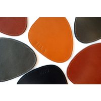Tischset Mit Glasuntersetzer Personalisierbar Leder von shhmanufaktur