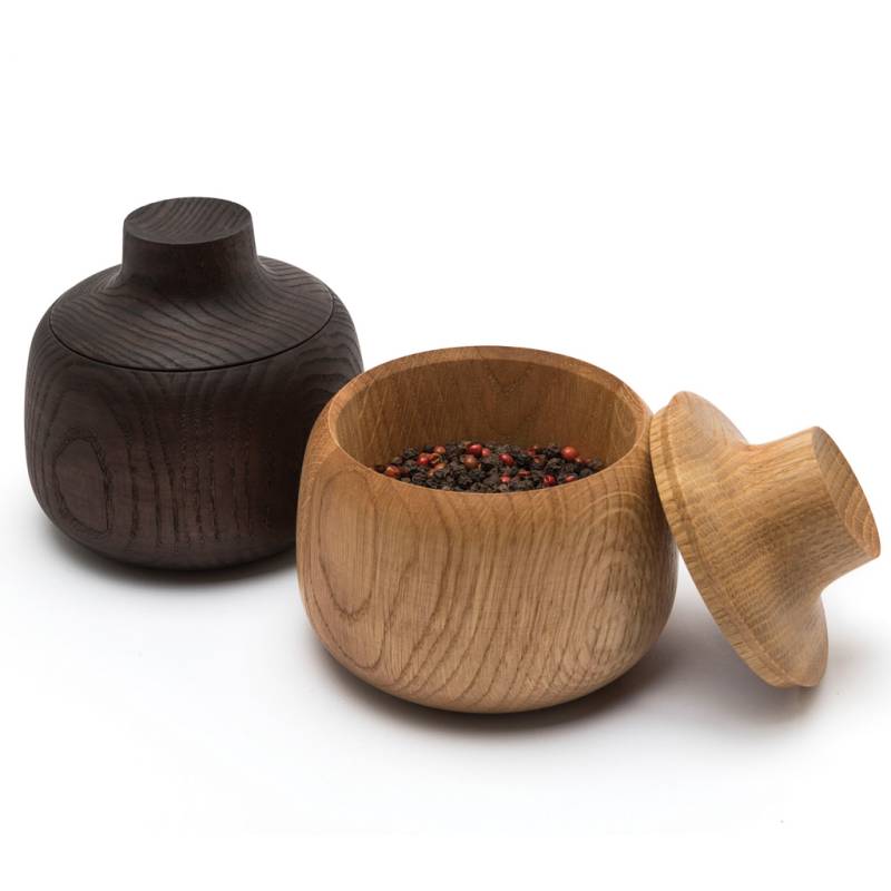 shibui - Bloom - kleine Zuckerdose und Vorratsdose aus Holz mit Deckel von shibui