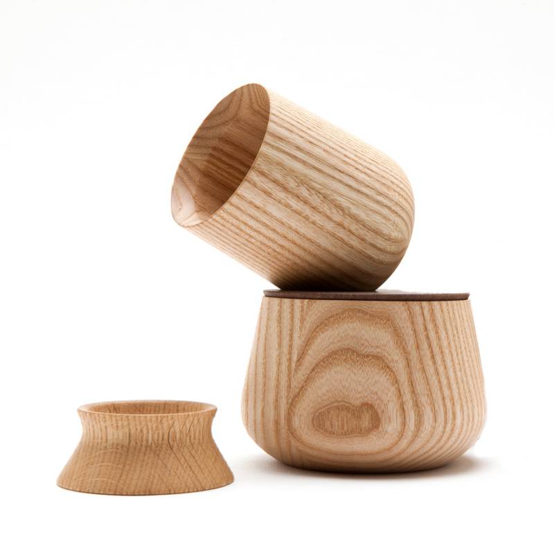 shibui - Pinch - kleine Gewürzdosen aus Holz mit Deckel in 3 Größen von shibui