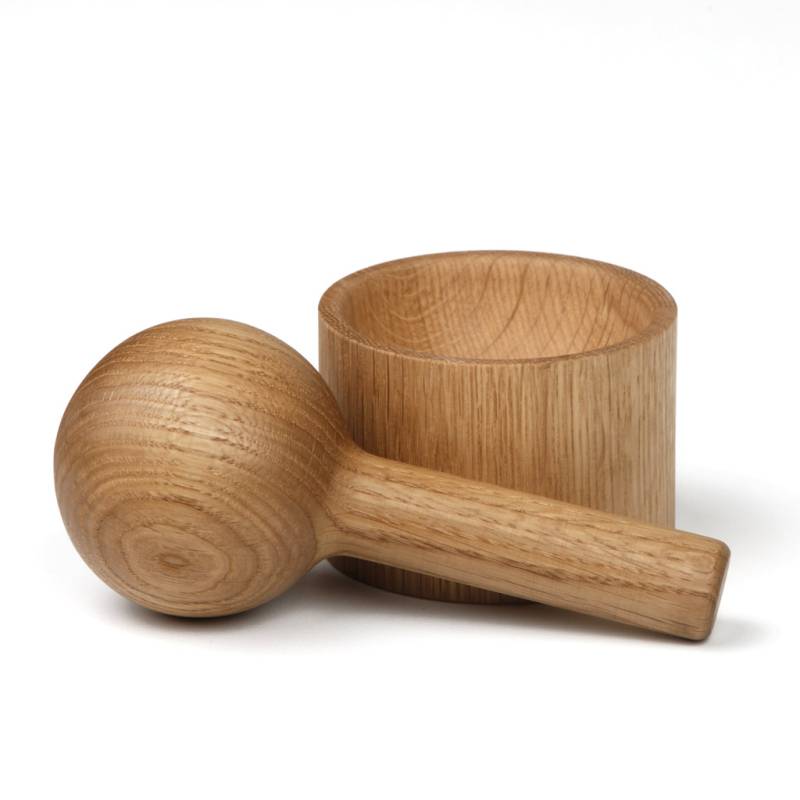shibui - Pino - formschöner Holzmörser mit Stößel in Eiche / Esche von shibui