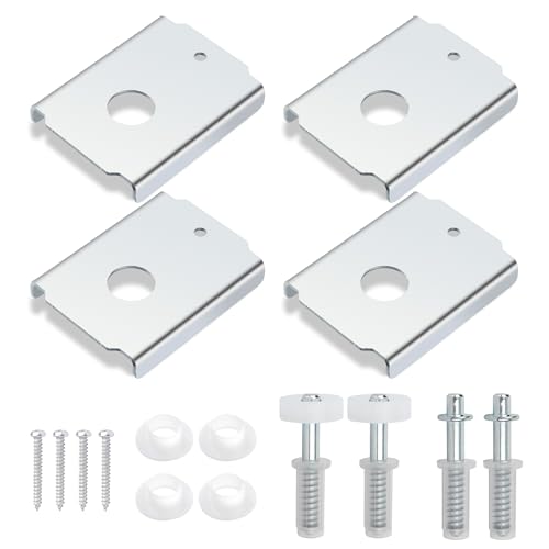 Bifold Door Repair Kit, N7192 Bi-Fold Door Repair Bracket and N 7266 Bi-Fold Door Top Pivot and Guide Wheel, for 1-3/20.3 cm Wood Bifold Door Hardware Replacement Parts von shiguan