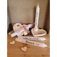 Kerzenhalter Mit Herzschale & Stabkerze - Schön, Dass Es Dich Gibt, Statt Blumen, Lieblingsmensch, Herzensmensch I Valentinstag Muttertag Kerzenhalter Mit Herzschale & Stabkerze - Schön, Dass Es Dich Gibt, Statt Blumen, Lieblingsmensch, Herzensmensch I Valentinstag Muttertag von shineDsign
