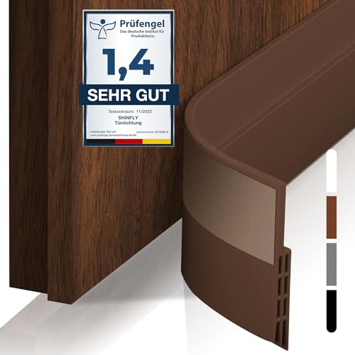 shinfly 2m Türdichtung Zugluftstopper für Türen, Schalldichter Türschutz Für Türen, Dichtungsband für Türen, Tür Zugluftstopper, Tür Zugluftstopper Ideal auch als Schallschutz, Kälteschutz(Braun) shinfly 2m Türdichtung Zugluftstopper für Türen, Schalldichter Türschutz Für Türen, Dichtungsband für Türen, Tür Zugluftstopper, Tür Zugluftstopper Ideal auch als Schallschutz, Kälteschutz(Braun) von shinfly