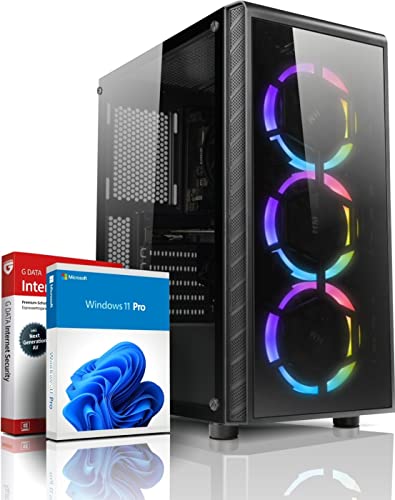AMD Quad Gaming PC mit 3 Jahren Garantie! Athlon X4 950 Quad Core, 3.8 GHz - 16GB GDDR4 - 512 GB SSD - Geforce GT 730 2 GB DDR5 - RGB Gaming - USB 3.0 - LAN - Win11 Pro - WLAN - MS Office - 7488 von shinobee