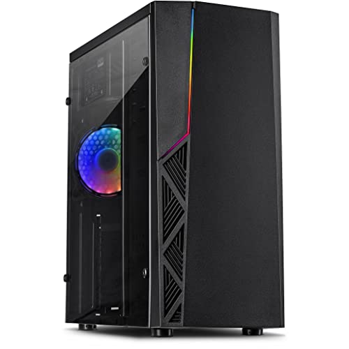 shinobee Basic Gaming PC AMD Ryzen 5 2400GE 8 Threads 3.80GHz • 16 GB DDR4 • 512 GB SSD • AMD Radeon RX Vega 11 Graphics 4K HDMI DX12 • Windows 11 • WLAN • Gamer PC Computer | 7370 von shinobee