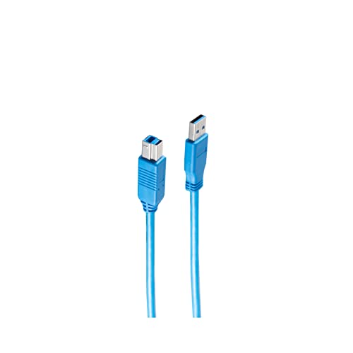 Shiverpeaks BS77030 Basic-S USB 3.0 Kabel, A-Stecker auf B-Stecker, 0,5m von shiverpeaks