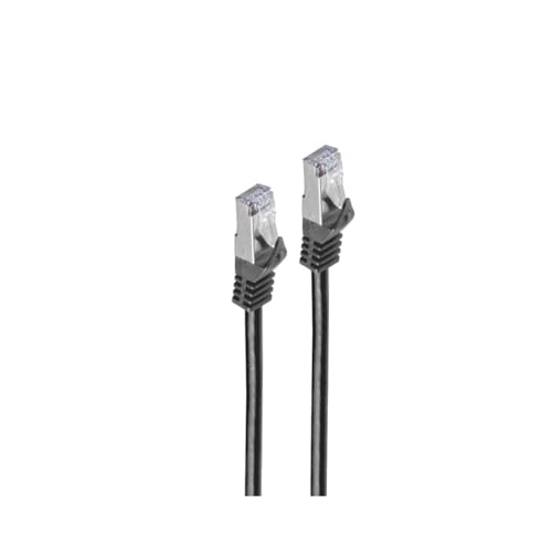 Shiverpeaks RJ45 Patchkabel m. CAT 7 Rohkabel PIMF sw 0,25m von shiverpeaks