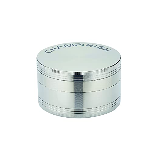CHAMP HIGH 19682 - Maxi Grinder - Tabakschleifmaschine & Kräuter - 4 Teile - Diamantzähne - Mit Schaber - metall - Geld von Champ High