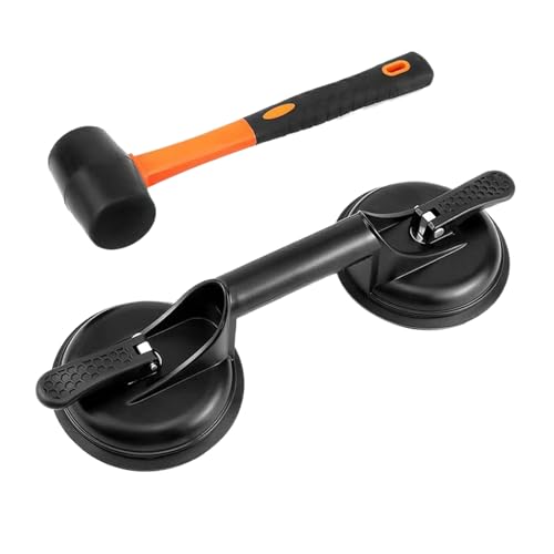 Bodenfugen Fixierer,Boden Saugnapf | Reparatur Hammer Set Für Duschwanne Sockelleiste Badezimmer Schrank Haus Bodenfugen Fixierer,Boden Saugnapf | Reparatur Hammer Set Für Duschwanne Sockelleiste Badezimmer Schrank Haus von shjxi