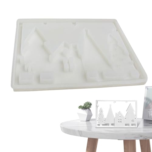 Christmas Tree Formen Für Epoxidharz | Zuhause Dekoration Gussformen,Licht Schild Gussform aus Silikon für Zement Gips Erwachsene Jugendliche Kunstlehrer Veranstalter Partyplaner von shjxi