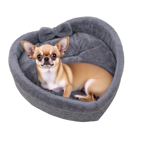 Katzenbett in Herzform, weiches Haustiernest, bequemes Winter-Hundebett für Balkon, Wohnung, Erkerfenster, drinnen, Wohnzimmer, Schlafsaal, draußen Katzenbett in Herzform, weiches Haustiernest, bequemes Winter-Hundebett für Balkon, Wohnung, Erkerfenster, drinnen, Wohnzimmer, Schlafsaal, draußen von shjxi