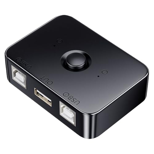 Printer Sharing Hub, Printer Splitter, Device Computer Selector, Switching Usb Interface Compatibility for Studios, Classrooms, Home, Workstations, 2.76x1.97x0.79 Inches von shjxi