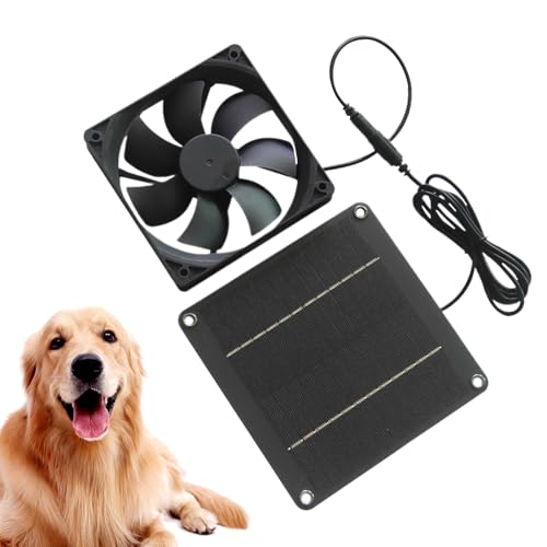 Solar Dachboden Ventilator 20W Wasserdicht - Solar Lüftungsventilator,Windgebläse Für Gewächshaus Garage Hundezwinger Hühnerstall Hundehütte Dachboden Scheune Schuppen Dach Haustier von shjxi
