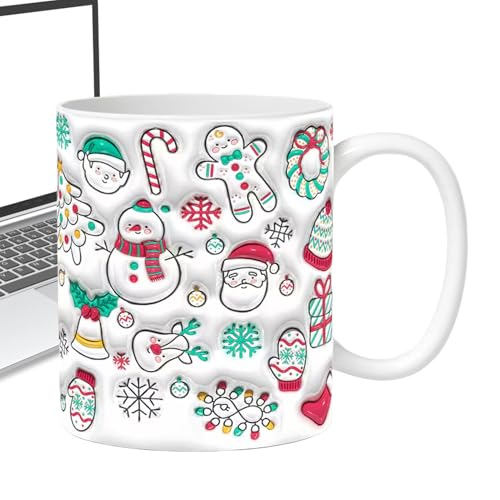 Tasse,Keramik Weihnachtskindertassen - 350ml 3D Design Trinkgefäß Mit Für Urlaub Tee Küche Festtag Damen Geburtstag Tasse,Keramik Weihnachtskindertassen - 350ml 3D Design Trinkgefäß Mit Für Urlaub Tee Küche Festtag Damen Geburtstag von shjxi