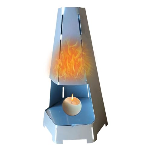Teelichtofen | Windgeschützter Teelicht Heizofen | Kompakter Teelichtwärmer Für Schreibtisch | Indoor Outdoor Garten Camping Wohnzimmer Kaminbereich von shjxi