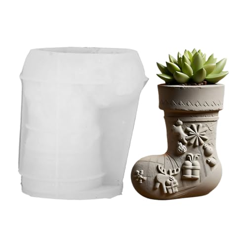 Weihnachts Kerzenhalter Form - 3D Stocking Resin Mold,Saisonale Festliche Polymer Paste Epoxy Kaustoff Handwerk Formen Zur Herstellung Von Aufbewahrungsbehältern Übertöpfen Kreativen von shjxi
