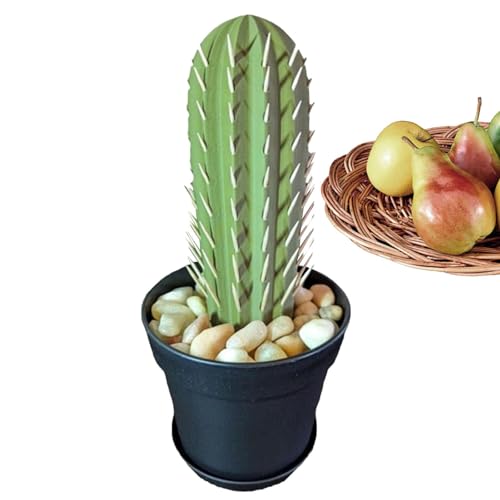 shjxi Kaktus-Zahnstocherspender | 117 Löcher, 3D-gedruckter Zahnstocherhalter in Kaktusform, dekorative Kaktus-Heimdekoration, multifunktionale Sukkulenten-Ornamente für Küche, Esszimmer von shjxi