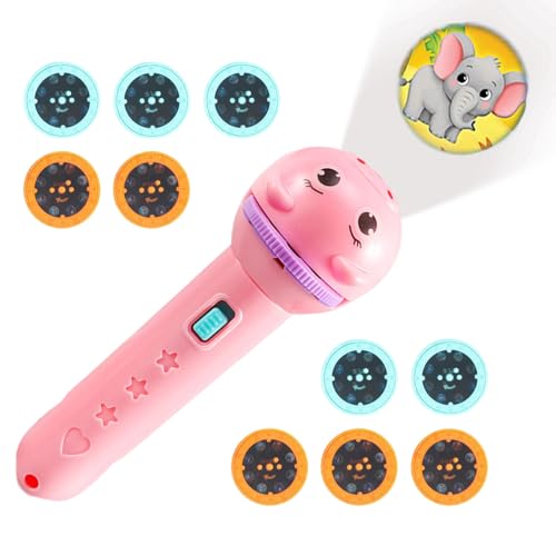 shjxi Kids Projector Toy, Slide Disc Torch, Cartoon pictures with 80 Patterns, Interactive Light for Storytelling Fun, Projection Game and Bedtime Use, 10 Discs Portable Design shjxi Kids Projector Toy, Slide Disc Torch, Cartoon pictures with 80 Patterns, Interactive Light for Storytelling Fun, Projection Game and Bedtime Use, 10 Discs Portable Design von shjxi