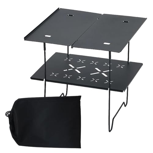 shjxi Klappbarer Campingtisch | Kompakter tragbarer Camping-Picknicktisch | Doppelschichtiger Outdoor-Tisch für und Camping | Leichtes und vielseitiges Camping-Schreibtischzubehör für shjxi Klappbarer Campingtisch | Kompakter tragbarer Camping-Picknicktisch | Doppelschichtiger Outdoor-Tisch für und Camping | Leichtes und vielseitiges Camping-Schreibtischzubehör für von shjxi