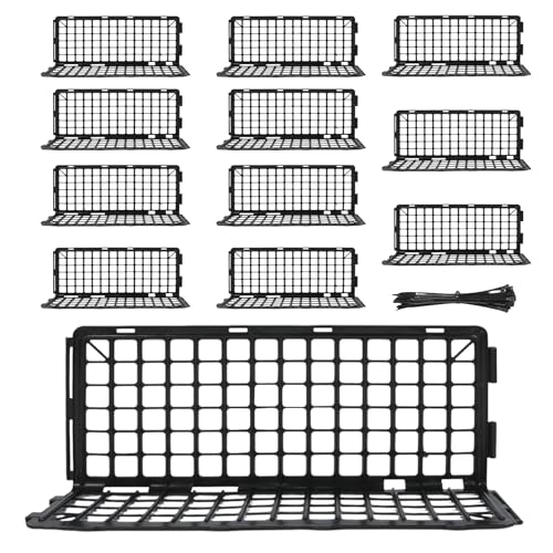 shjxi Unter Möbelblocker, Betttopper für Katzen und Spielzeug, robuster 12 -teiliger Beschützer mit hartem Design, Haustierbarriere für Wohnzimmer, Esszimmer, Hotel, Wohnung 37x12x16,5 cm von shjxi