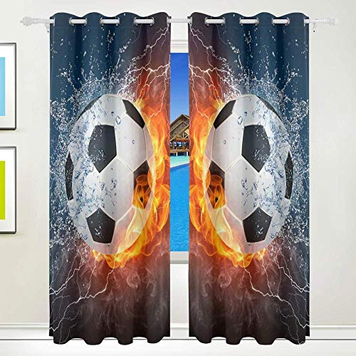 shkdif 3D Kinderzimmer Verdunkelungsvorhänge Fußball,100% Polyester Geeignet Für Wohnzimmer Schlafzimmer Badezimmer Verdunkelungsvorhang Wärmeisolierter150Wx166H cm shkdif 3D Kinderzimmer Verdunkelungsvorhänge Fußball,100% Polyester Geeignet Für Wohnzimmer Schlafzimmer Badezimmer Verdunkelungsvorhang Wärmeisolierter150Wx166H cm von shkdif