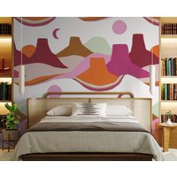 Gemalte Mesa Wandmalerei, Magenta von shopSAMANTHASANTANA