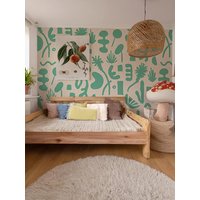 Pool Side Wandbild, Hellbraun Und Türkis von shopSAMANTHASANTANA