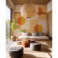 Sommersonnen Wandbild, Gelb Und Orange Sommersonnen Wandbild, Gelb Und Orange von shopSAMANTHASANTANA