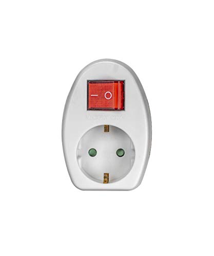 1-fach Schuko Schlbar Stecker Multistecker Adapterstecker Schutzkontakt KINDERSCHUTZ Verteiler Mehrfachstecker (Schuko Schalt Stecker 1-fach) von shopVG