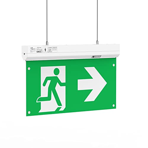 Dauerlicht LED Notleuchte Notbeleuchtung Exit Notausgang Fluchtwegleuchte Notlicht Fluchtweg EXIT IP20 oder IP65 (Dauerlicht IP20) von shopVG