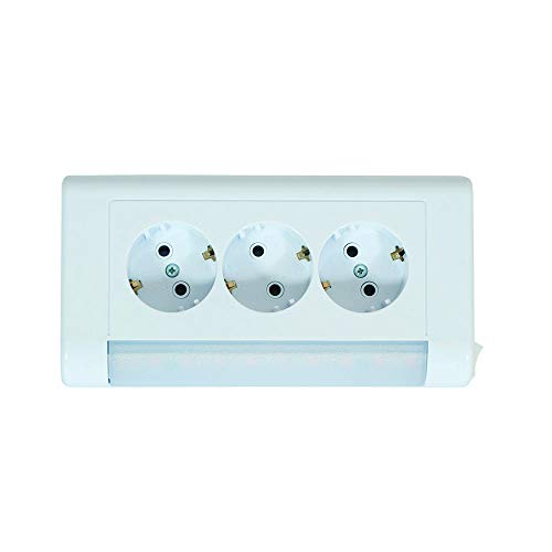 Aufputz Schucko Steckdosen (3-fach mit LED) von shopVG