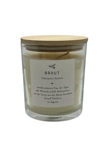 Duftkerze “Braut” | Geschenkidee für die Braut | Duftkerze im Glas von shopandmarry