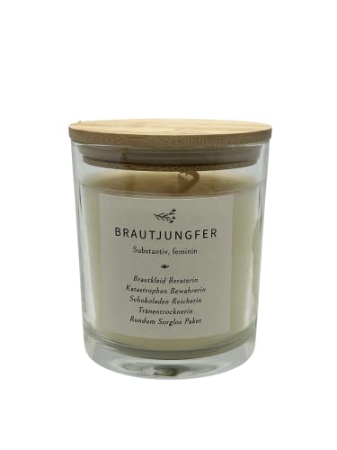 Duftkerze “Brautjungfer” | Geschenkidee für deine Brautjungfer | Duftkerze im Glas von shopandmarry