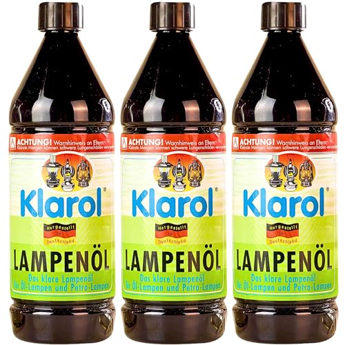 shopandmarry 3X Klarol Lampenöl 1,0 ltr. im Set von shopandmarry