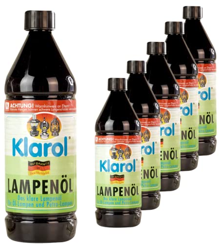 shopandmarry 6X Klarol Lampenöl 1,0 ltr. im Set von shopandmarry