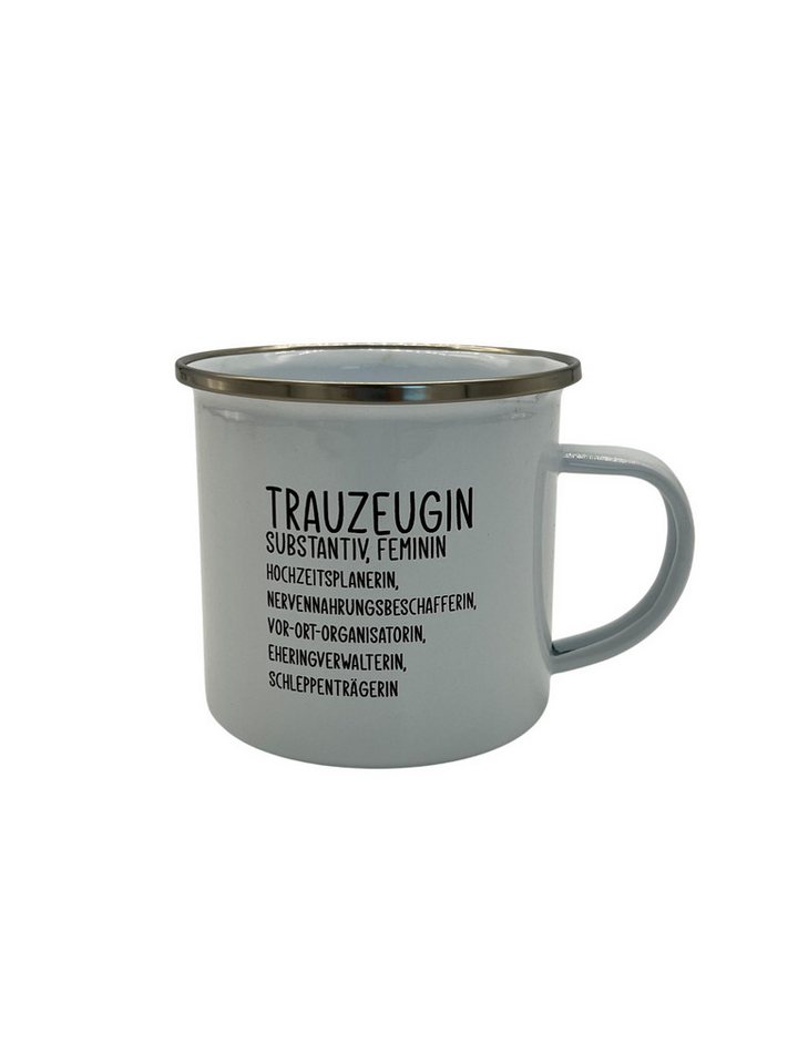 shopandmarry Becher Emaille Becher Trauzeugin, Schöne Geschenkidee shopandmarry Becher Emaille Becher Trauzeugin, Schöne Geschenkidee von shopandmarry
