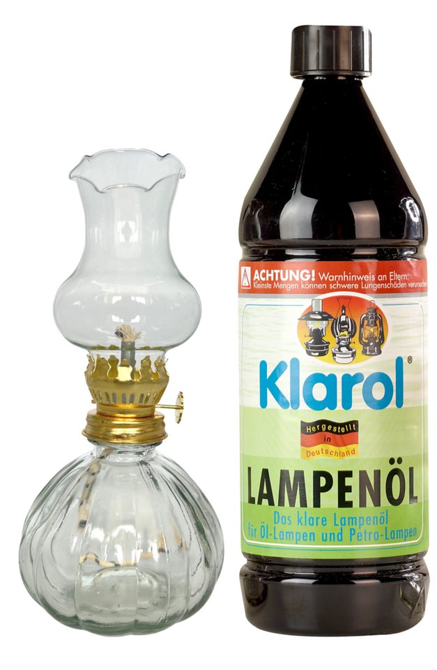 shopandmarry Windlicht 1x Öllampe ROSA im Set mit Klarol Lampenöl, 1 ltr. von shopandmarry