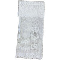 1 Wunderschöner Vintage Lace Vorhang Drape Panel Befestigt Valance Weiß Filigran Selten Lang Schieren Zart Viktorianisch Boudoir Fenster Behandlung von shopatTheArchive