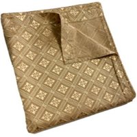 Wunderschöner Luxus Duschvorhang Gold Tan Brokat Diamant Print Stoff Geo Muster Metallic Strukturiert Fliesen Block High End Badezimmer Dekor Lang von shopatTheArchive