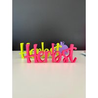 Herbst Schriftzug 3D - Moderne Herbstdeko & Geschenkidee Für Den in Fröhlichen Farben, Perfekt Dich Und Als Herbst Schriftzug 3D - Moderne Herbstdeko & Geschenkidee Für Den in Fröhlichen Farben, Perfekt Dich Und Als von shopbyamibelle