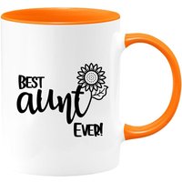 Beste Tante Aller Zeiten Zweifädige Kaffeetasse, Geschenk Von Nichte, Neffen, Für Schwester, Kaffeebecher Geschenkideen von shopbydave