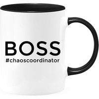 Boss Chaos 2-Toned Kaffeebecher, Teamkollegen Geschenk, Teamarbeit, Leiter, Es Day Becher, Geschenk Für Ihn, Sie, Bürobecher von shopbydave
