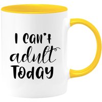 Can't Adult Today Zwei-Ton-Kaffeetasse Oder Teetasse, Reisebecher Erwachsene, Geburtstag Kaffeebecher, Kaffeebecher 18. Geburtstag, Geschenk Für von shopbydave