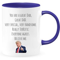 Du Bist Ein Toller Papa Zwei-Toned Kaffeebecher, Lustiges Vatertagsgeschenk, Vatertagsbecher, Vatertag Reisebecher, Einzigartiger von shopbydave