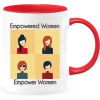 Ermächtigte Frauen Ermächtigen Zweifarbige Kaffeetasse, Feminismus-Kaffeetasse, Frauenermächtigte Kaffeetassen, Motivierende Tasse von shopbydave