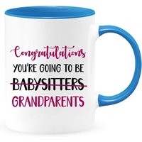 Herzlichen Glückwunsch Sie Werden Großeltern Zwei-Toned Kaffeetasse, Geschenk Für Opa, Oma Kaffeebecher, Nana Kaffeebecher von shopbydave