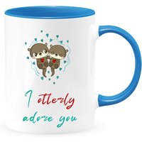 I Otterly Verehre Dich Zwei-Toned Kaffeetasse Oder Teetasse, Valentinstag Geschenk, Jahrestag Geschenk Für Frau, Monatelanges von shopbydave